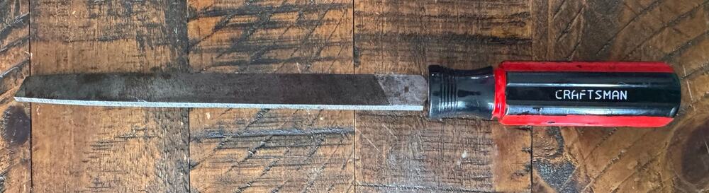 Vintage Craftsman 31310 8" Mill File Painted Handle Made in USA